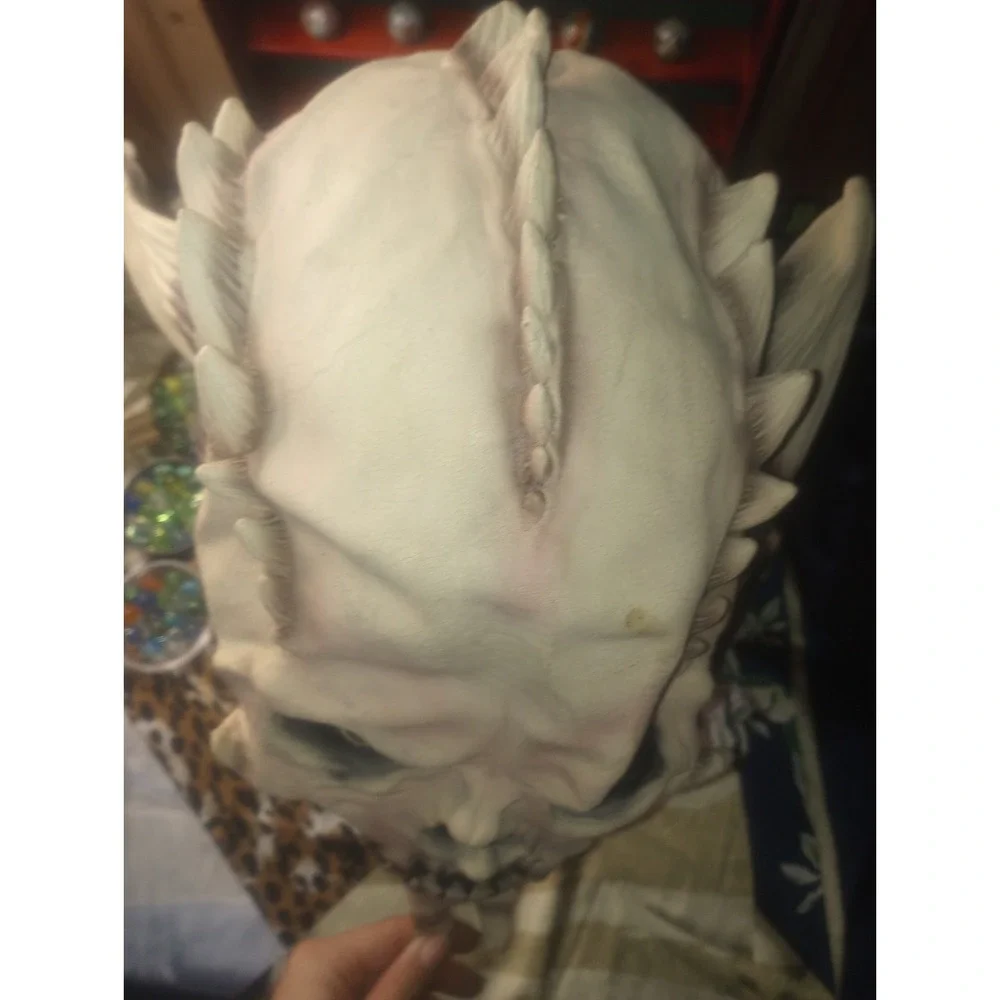 Vintage‎ Devil Skeleton Skull Mask Latex Made Iin Mexico Halloween